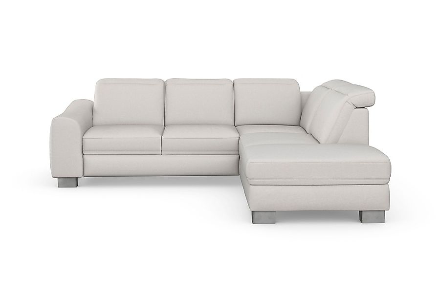 sit&more Ecksofa »Dundee L-Form«, mit Federkern und Edelstahlfüßen, wahlwei günstig online kaufen