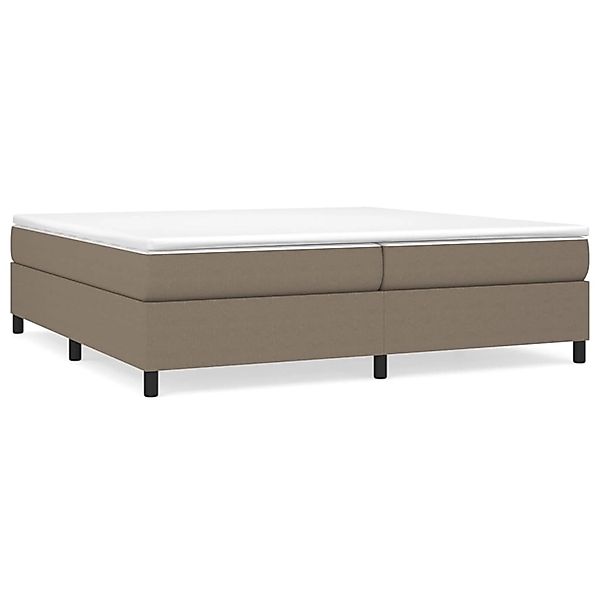 vidaXL Boxspringbett mit Matratze Taupe 200x200 cm Stoff 3144451 günstig online kaufen