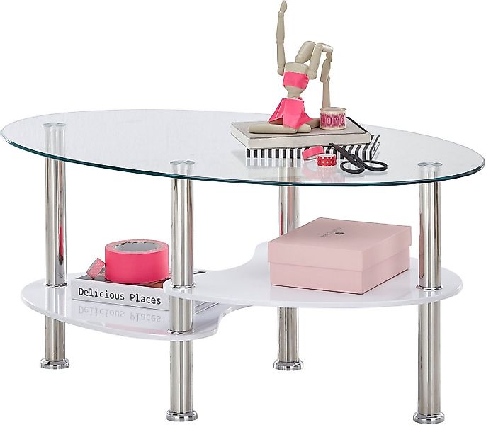 Stolkom Sp.z.o.o. Couchtisch Panty Glastisch, Wohnzimmertisch, Beistelltisc günstig online kaufen