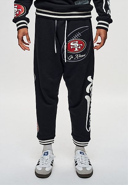 Recovered Sweathose NFL 49ERS Go Niner (1-tlg) mit gestreiften Bündchen günstig online kaufen