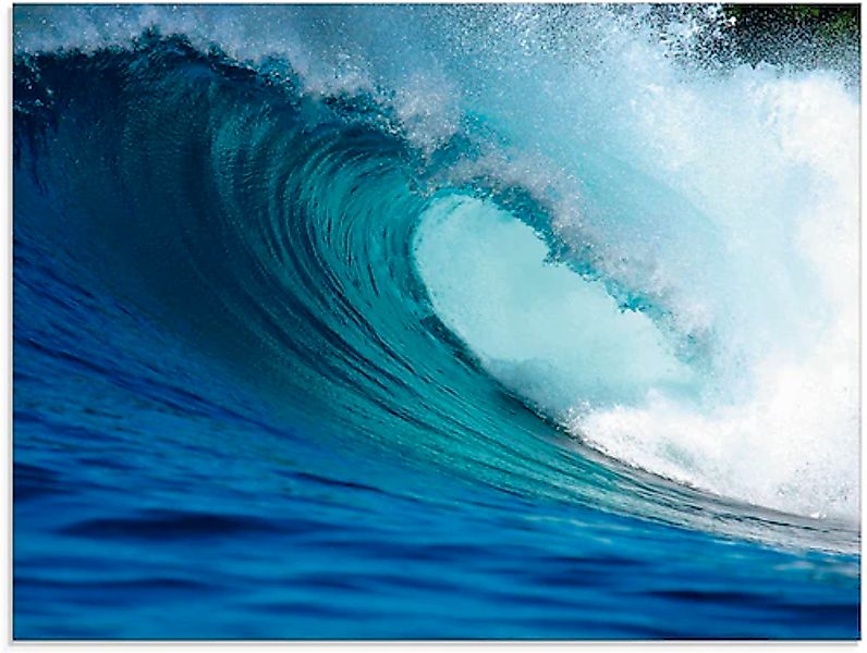 Artland Glasbild »Blaue Surfwelle« Küste 1 Stk. tlg. in verschiedenen Größe günstig online kaufen