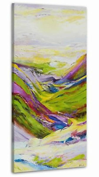 YS-Art™ "Gemälde Acryl ""Tal der Wünsche""handgemalt auf Leinwand 115x50 cm günstig online kaufen