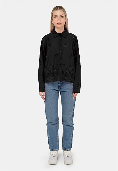 freshlions Klassische Bluse "Kate", 1 mit luftigem Lochmuster günstig online kaufen