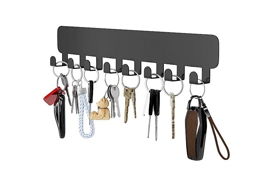 LuxusKollektion Küchenorganizer-Set Schlüsselbrett Organizer Wandschwarz 8 günstig online kaufen