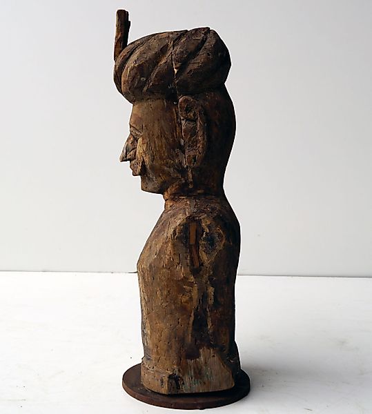 Holzbüste - Statue Antik H 60cm Ø 20cm günstig online kaufen