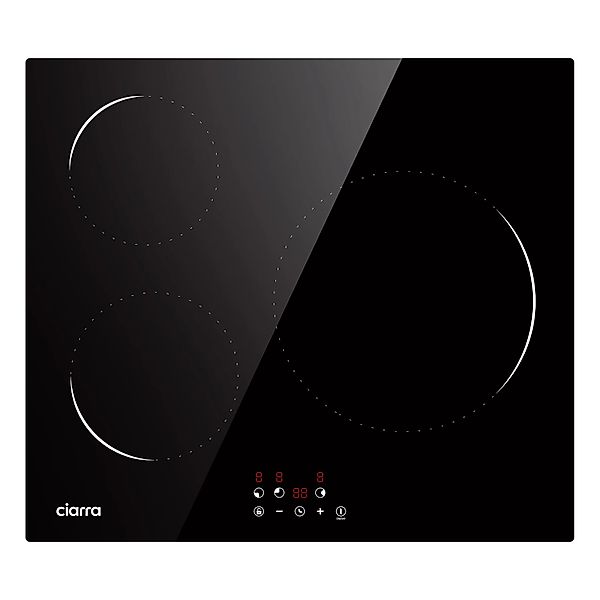 CIARRA Induktionskochfeld 60 cm 3 Kochfelder Einbau-Induktion VM3BIH-C günstig online kaufen