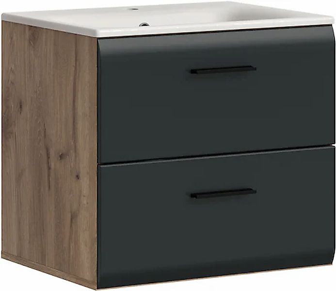 INOSIGN Waschbeckenunterschrank, (2 St.), Florenz, Waschtisch inkl. Waschbe günstig online kaufen