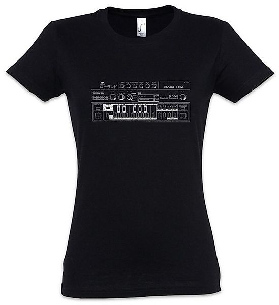 Urban Backwoods Print-Shirt Synthesizer 303 Damen T-Shirt Acid Techno Elect günstig online kaufen