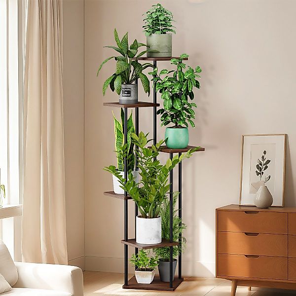 Simloveve Blumenständer Pflanzenständer indoor 6 Etagen günstig online kaufen