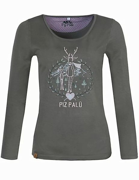 Piz Palü T-Shirt Piz Palü Damen Langarmshirt 'Gerach' mit Hirsch S günstig online kaufen