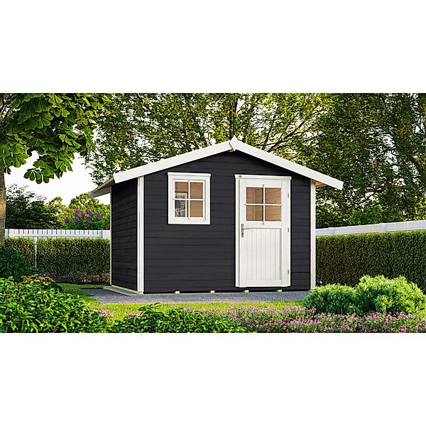 Gartenhaus 123 Gr.4 Satteldach Anthrazit 28 mm günstig online kaufen