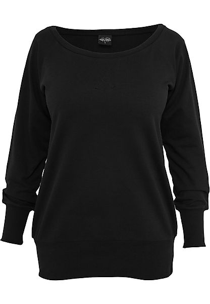 URBAN CLASSICS Sweatshirt "Urban Classics Damen Ladies Wideneck Crewneck" günstig online kaufen