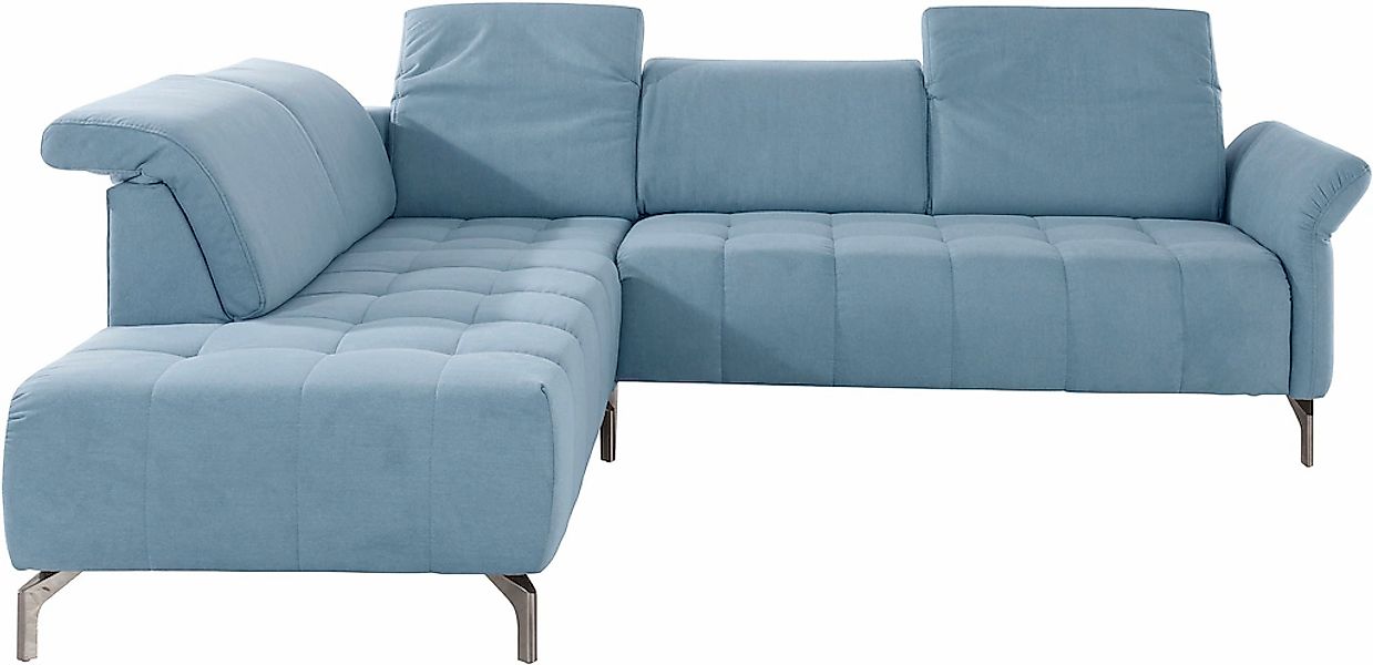 INOSIGN Ecksofa »Fresh L-Form« Federkern, wahlweise Kopfteilverstellung und günstig online kaufen