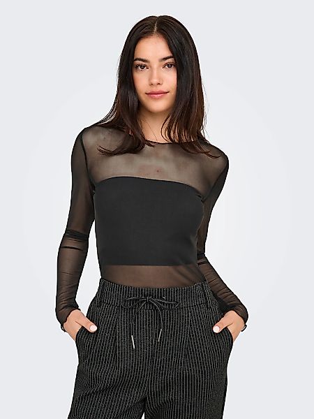 JDY Langarmshirt "JDYELSA NEW L/S O NECK TOP JRS NOOS", leicht transparente günstig online kaufen