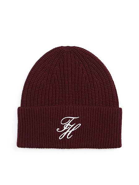 Tommy Hilfiger Beanie TOMMY SCRIPT CASHMERE aus Kaschmirmix mit gesticktem günstig online kaufen