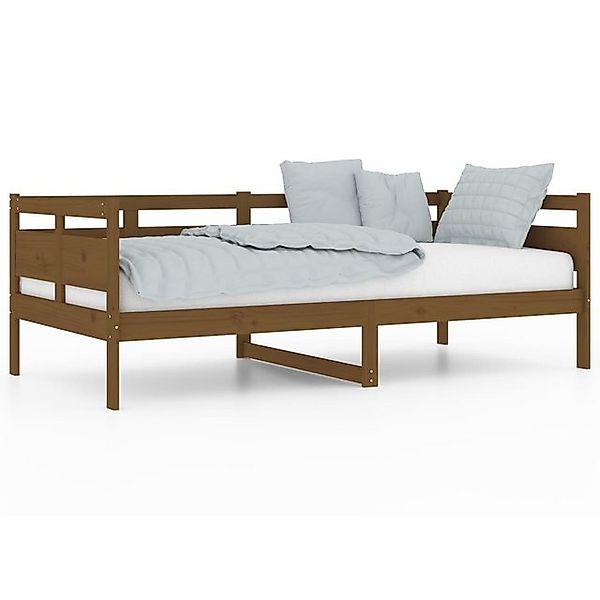 vidaXL Bett, Tagesbett Honigbraun Massivholz Kiefer 90x190 cm günstig online kaufen