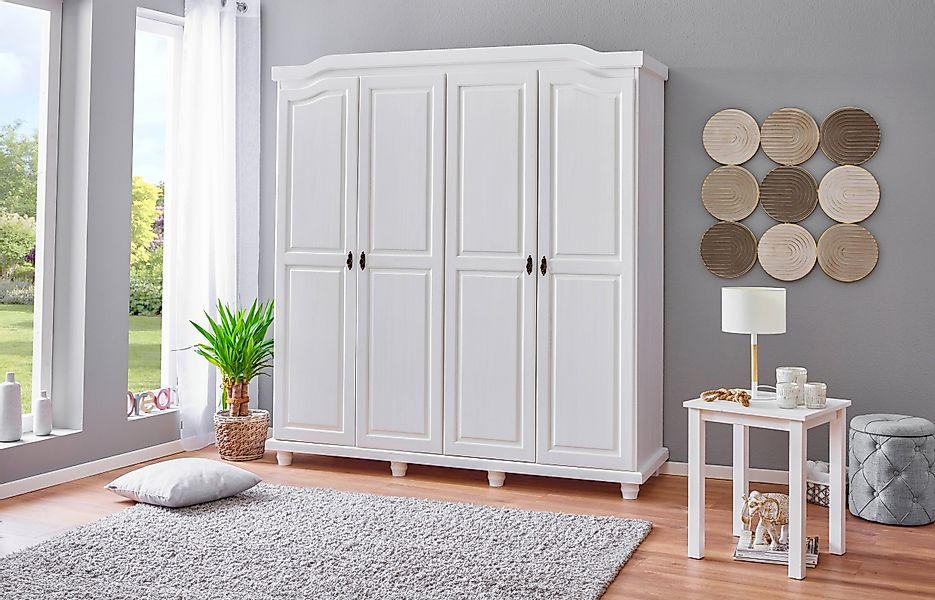 Inter Link Kleiderschrank Isny Massivholz Kleiderschrank, günstig online kaufen