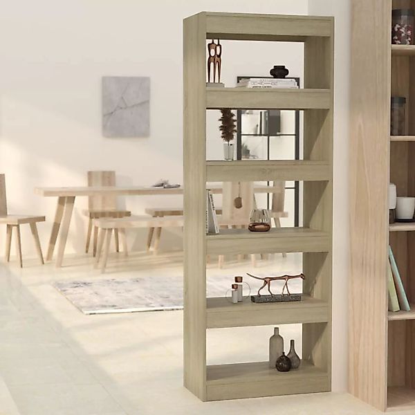 Vidaxl Bücherregal/raumteiler Sonoma-eiche 60x30x166 Cm Spanplatte günstig online kaufen