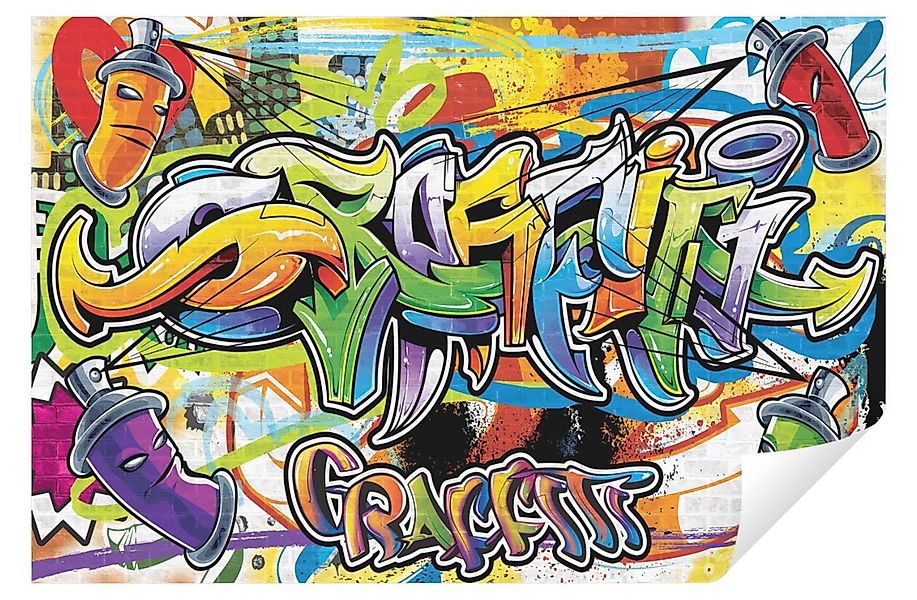 Wallarena Fototapete Kinderzimmer Jungen Mädchen Kinder Graffiti Streetart günstig online kaufen