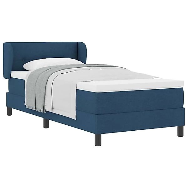 vidaXL Boxspringbett mit Matratze Blau 80 x 200 cm Stoff 3339995 günstig online kaufen