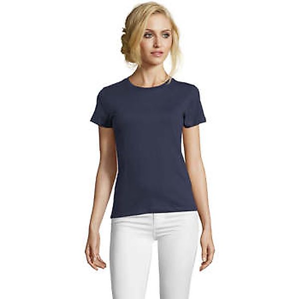 Sols  T-Shirt Camiseta IMPERIAL FIT color Denim-100% algodón semi-peinado günstig online kaufen