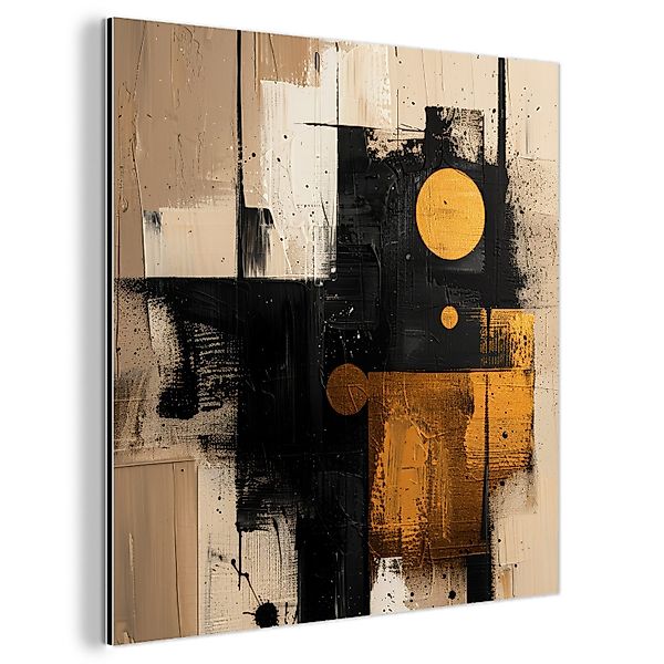 MuchoWow Metallbild Abstrakt - Schwarz - günstig online kaufen
