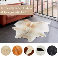 LUXOR living Fellteppich "Rinderfell" fellförmig 2 mm Höhe echtes Rinderfel günstig online kaufen
