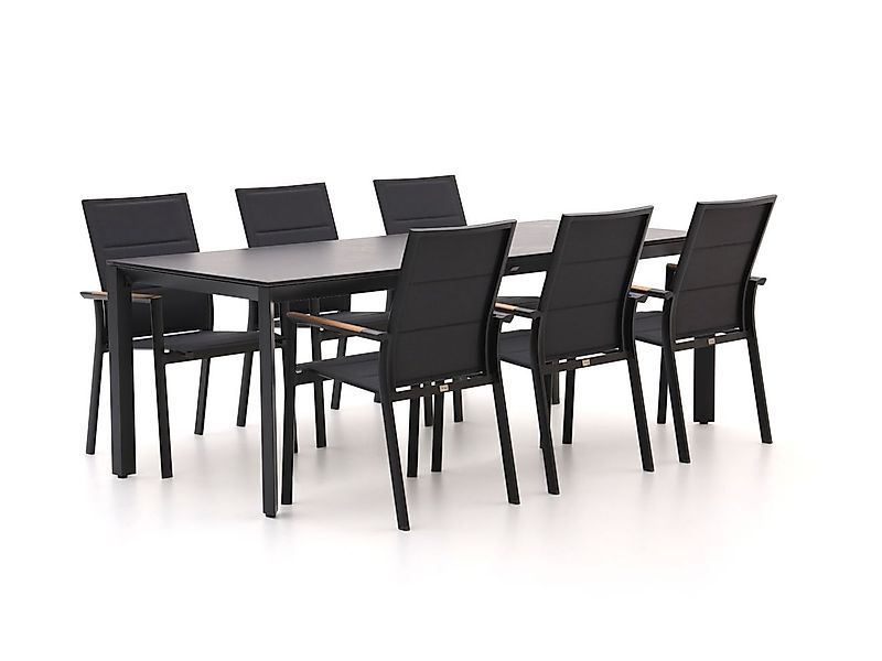 Bellagio Albinea/Sestino 220 cm Gartenmöbel-Set 7-Teilig Stapelbar günstig online kaufen