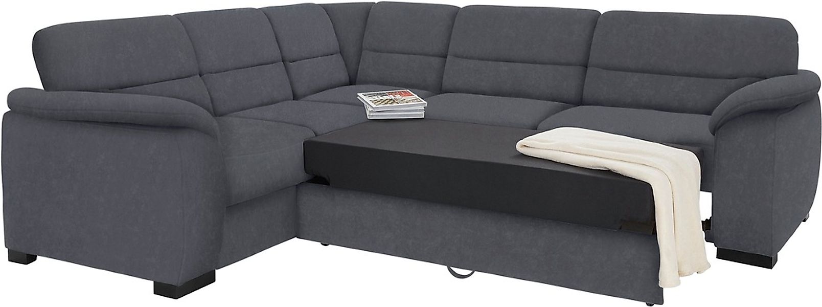 sit&more Ecksofa "Montego L-Form" wahlweise mit Bettfunktion und Schubkaste günstig online kaufen
