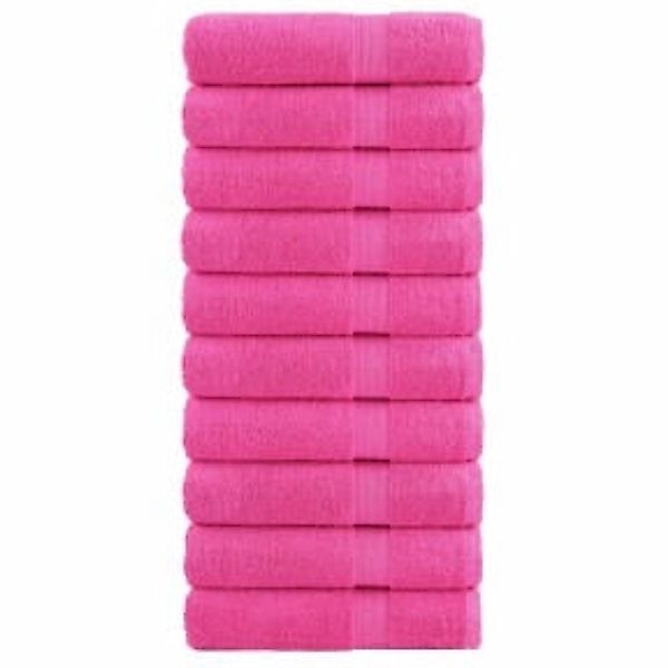 vidaXL Premium-Handtücher 10 Stk Rosa 50x100cm 600g/m2 100% Baumwolle günstig online kaufen