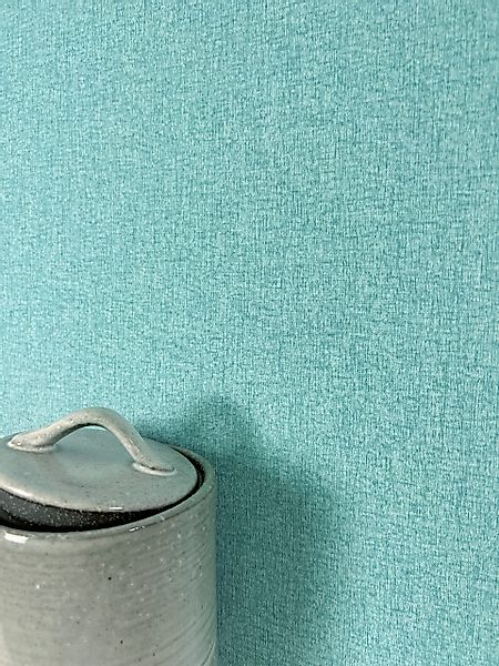 Newroom Vliestapete, Türkis Tapete Uni Einfarbig günstig online kaufen