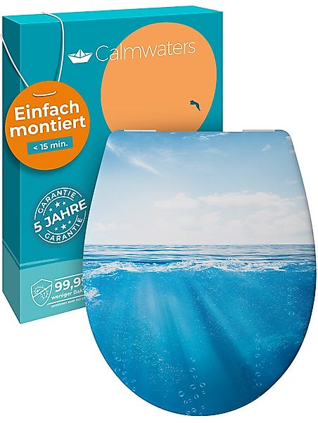 Calmwaters WC-Sitz Motiv Original, Motiv Meeresglanz, günstig online kaufen