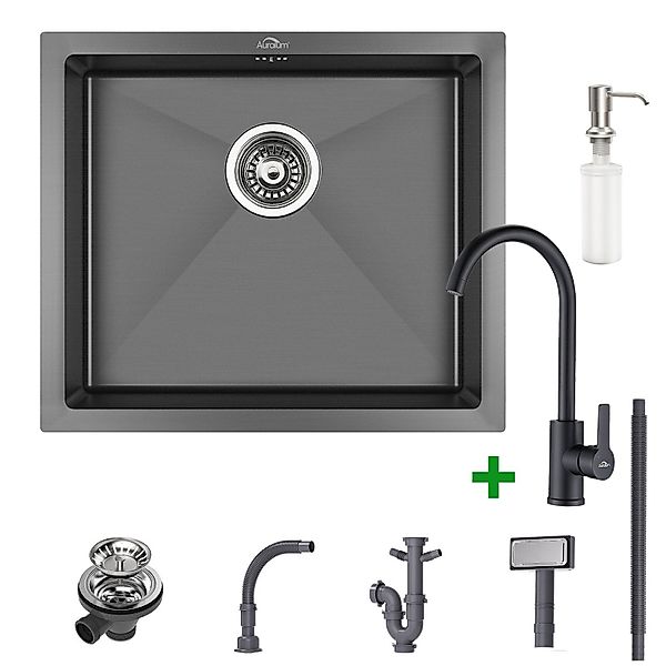 Auralum Max Küchenspüle Edelstahlspüle Siphon Einbauspüle günstig online kaufen