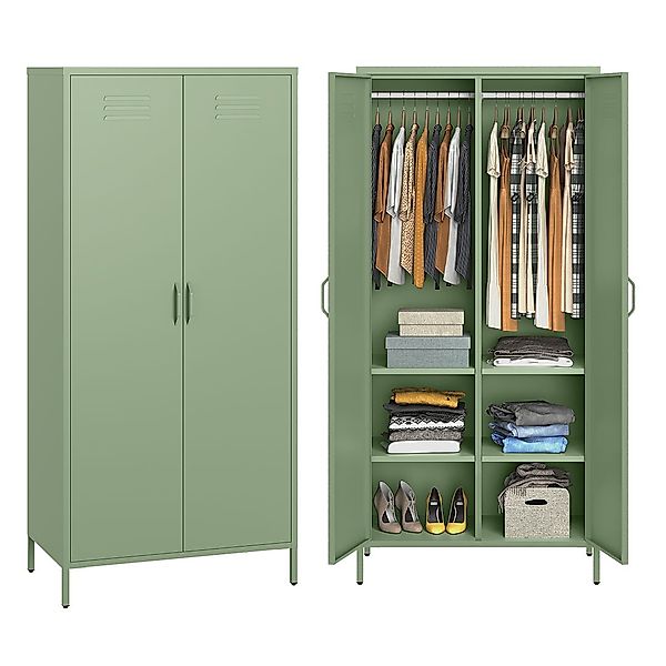 skølm. Kleiderschrank Atria (Metall Kleiderschrank) Doppeltür, günstig online kaufen