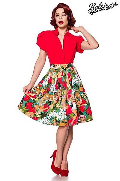 BELSIRA Midirock Belsira - ausgestellter Vintage Rock - (L,M,S,XL,2XL) günstig online kaufen