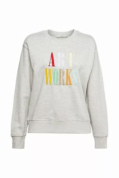 Esprit Sweatshirt Sweatshirt mit Wording-Stickerei günstig online kaufen