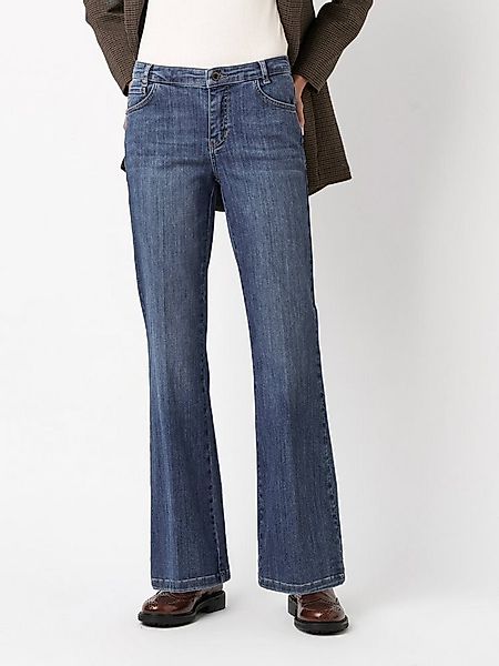 ROSNER Bootcut-Jeans Antonia_341 (1-tlg) mit Bügelfalten günstig online kaufen