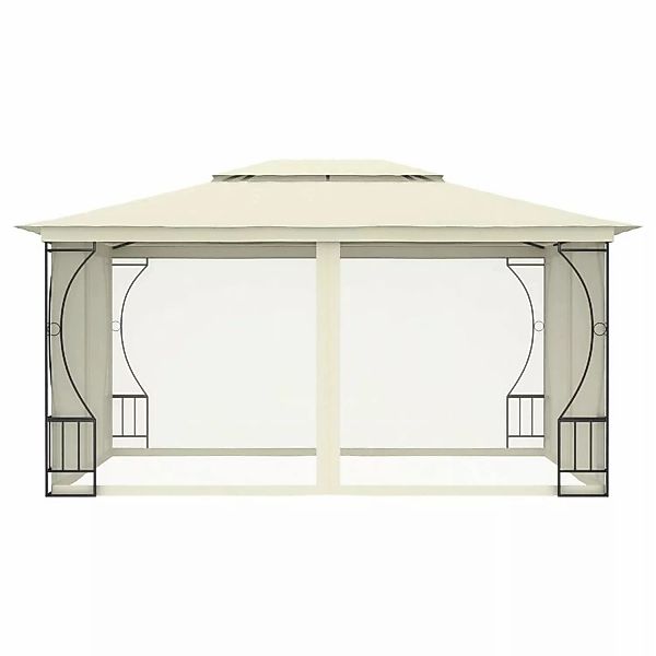 Pavillon Mit Vorhängen 300x400x265 Cm Creme günstig online kaufen