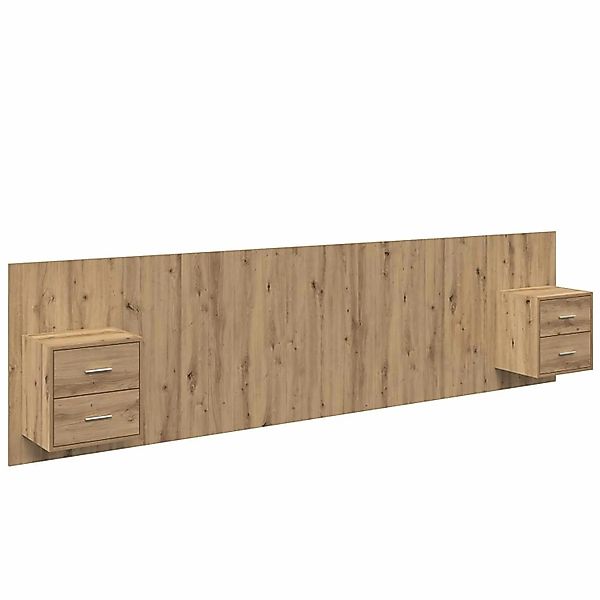 vidaXL Kopfteil mit Schrank 3 Stk Artisan-Eiche Holzwerkstoff 3415940 günstig online kaufen