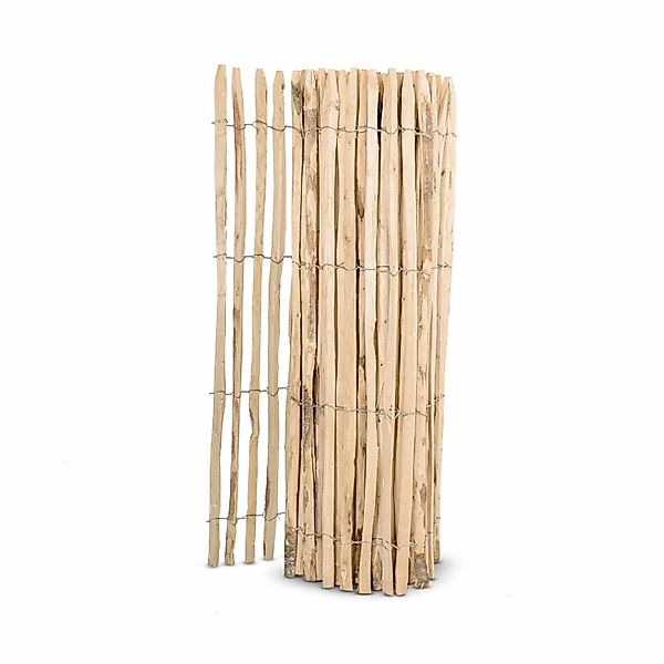 Stiltreu Französischer Premium Staketenzaun Kastanie 500 cm x 150 cm Latten günstig online kaufen