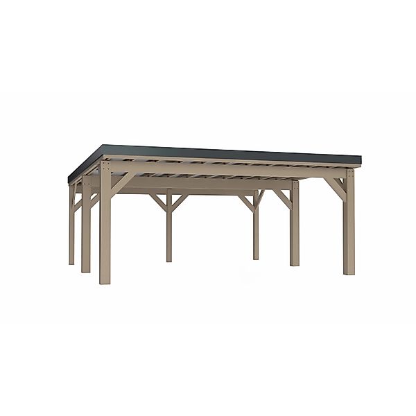 Holzbrüder Carport Ralf 36 250 kg/m² Imprägniert-Dunkelgrau günstig online kaufen