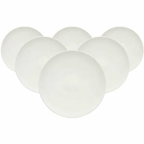 Villeroy & Boch Speiseteller »Coupeteller Royal ø 33 cm 6er Set weiß« günstig online kaufen
