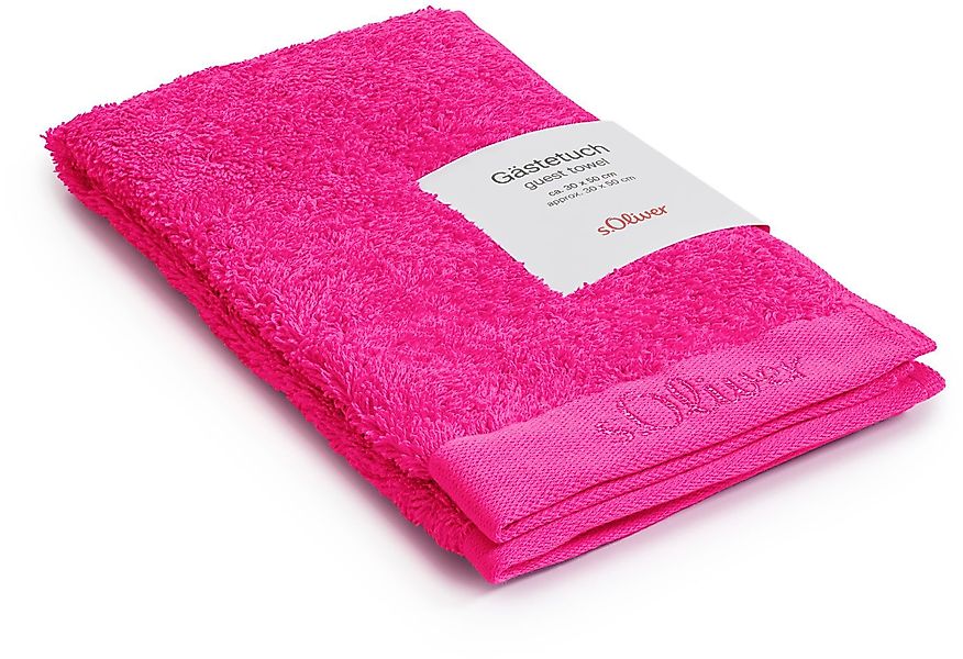 s.Oliver Gästehandtuch s. Oliver Gästetuch, Walkfrottier günstig online kaufen