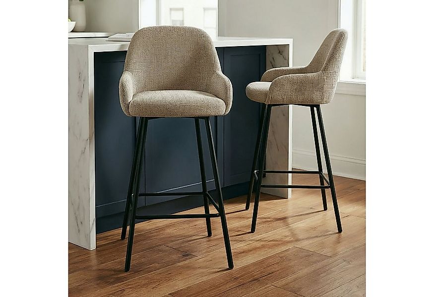 IDIMEX Barhocker VIVIANNE, 2er Set gepolstert modernes Design mit Fußstütze günstig online kaufen