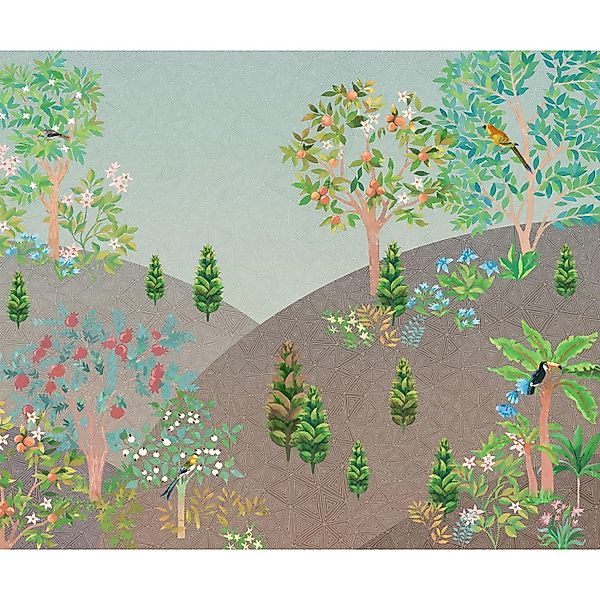 Komar Fototapete Persian Garden Multicolor 300 x 250 cm 611207 günstig online kaufen