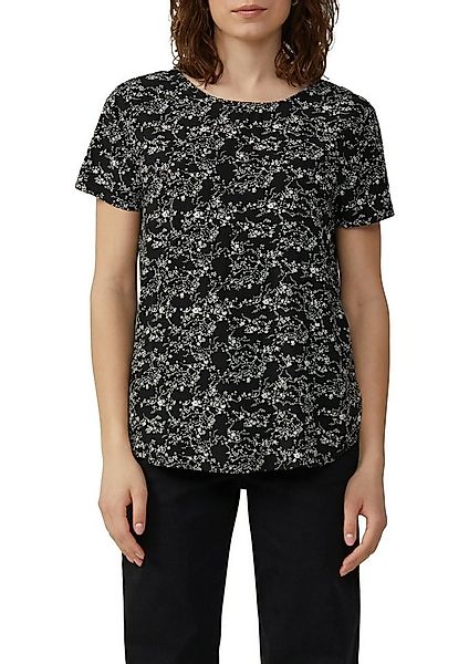QS Kurzarmbluse mit All-Over Print günstig online kaufen