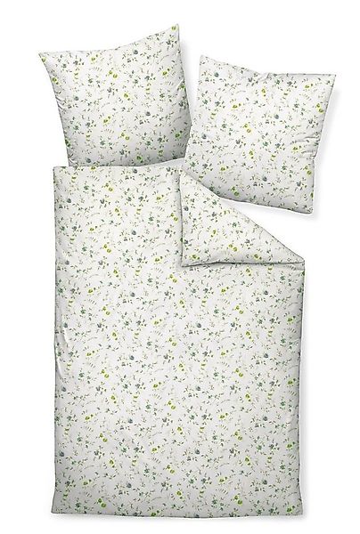 Traumschloss Bettwäsche Premium Baumwolle, Flanell, 2 teilig, Blumen, miner günstig online kaufen