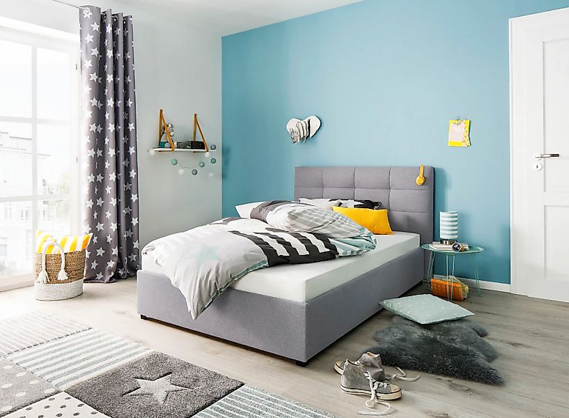 Home affaire Polsterbett "Endres" mit Bettkasten, wahlweise ohne Matratze/L günstig online kaufen