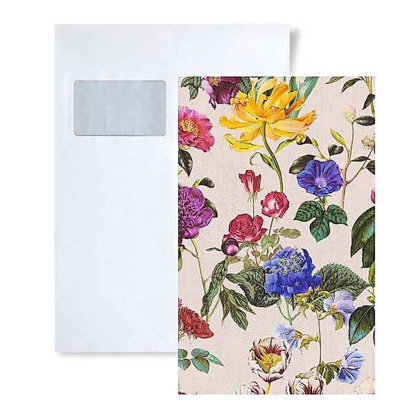 PROFHOME 1 MUSTERSTÜCK S-373363-GU DIN A4 MUSTER der Blumen Tapete günstig online kaufen
