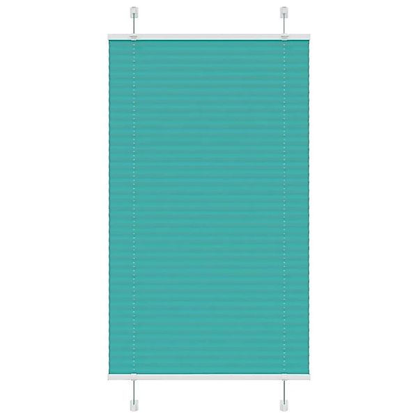 vidaXL Plissee Petrolgrün 75x100 cm Stoffbreite 74,4 cm Polyester 4015376 günstig online kaufen